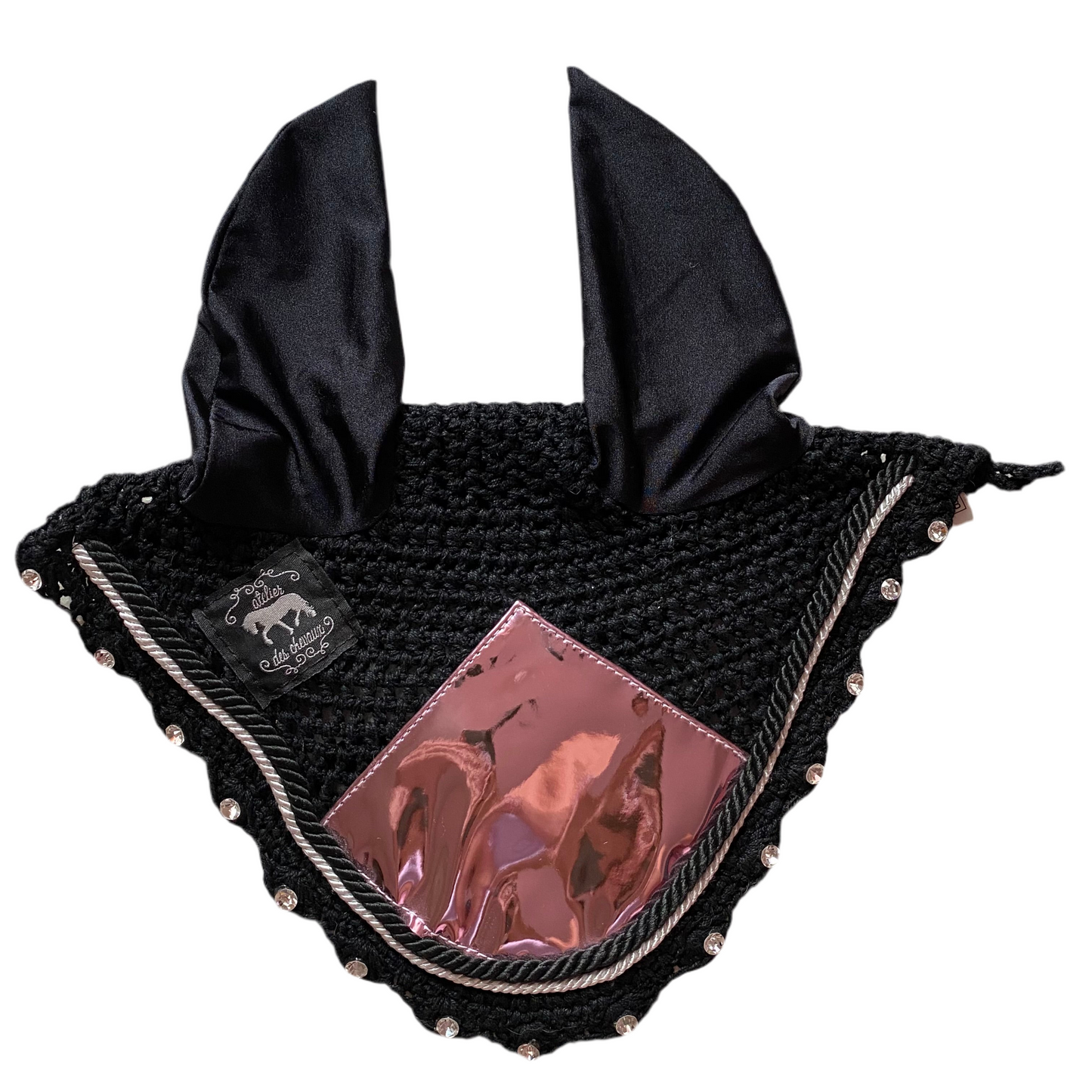 Cuffietta rosa metallizzata