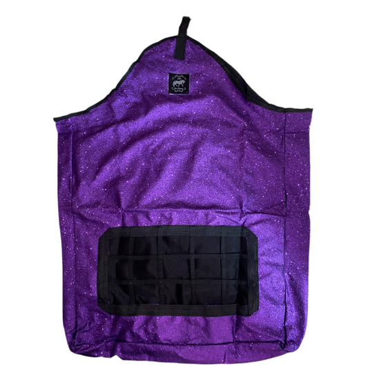 Porta fieno viola glitter 💜🦄🌾✨