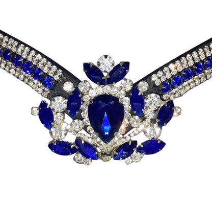 Frontalino diamante blu