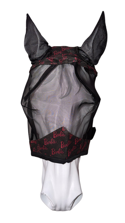 Fly-mask black and fucshia glitter