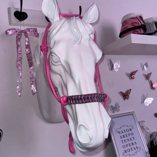 Halter pink with glitter