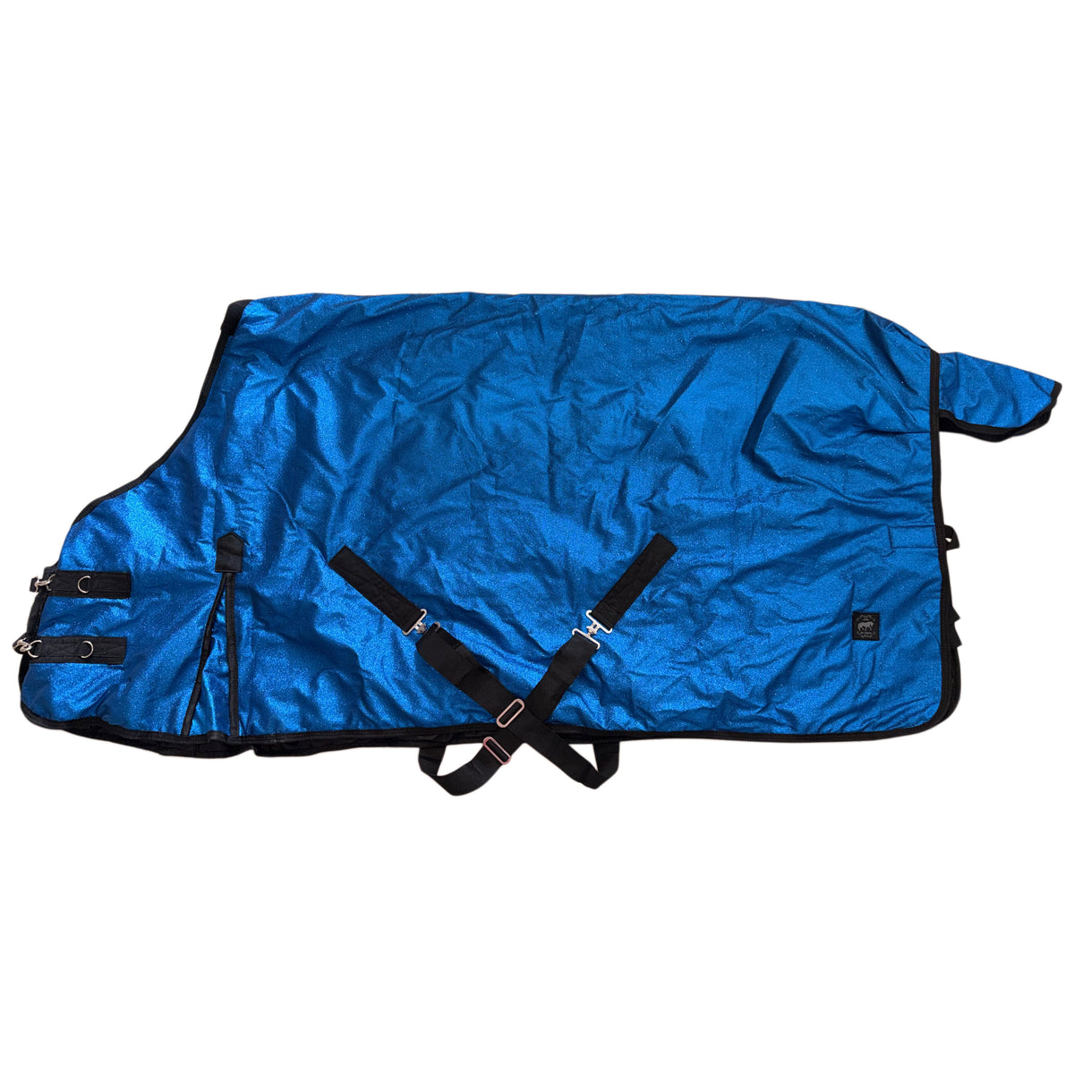 Blanket glitter blu elettric