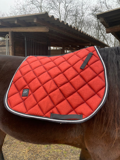 Sottosella da salto rosso natalizio glitter