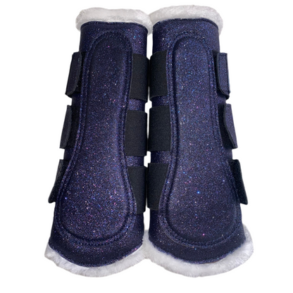 Stinchiere blu scuro glitter