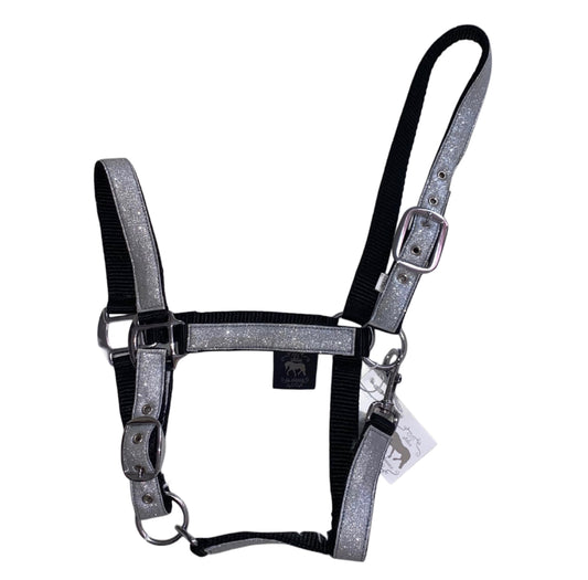 Halter silver glitter