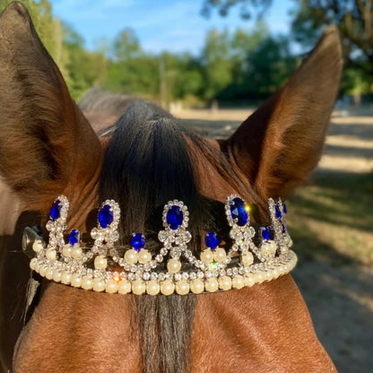 Frontalino corona blu