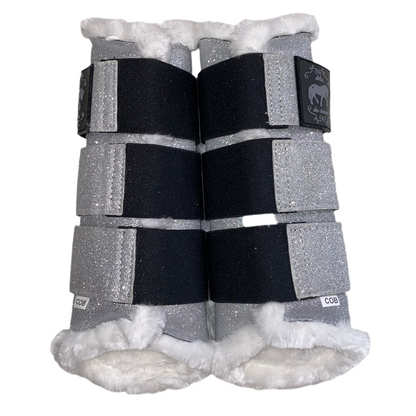 Stinchiere argento glitter