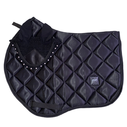 Sottosella e cuffietta nero da salto