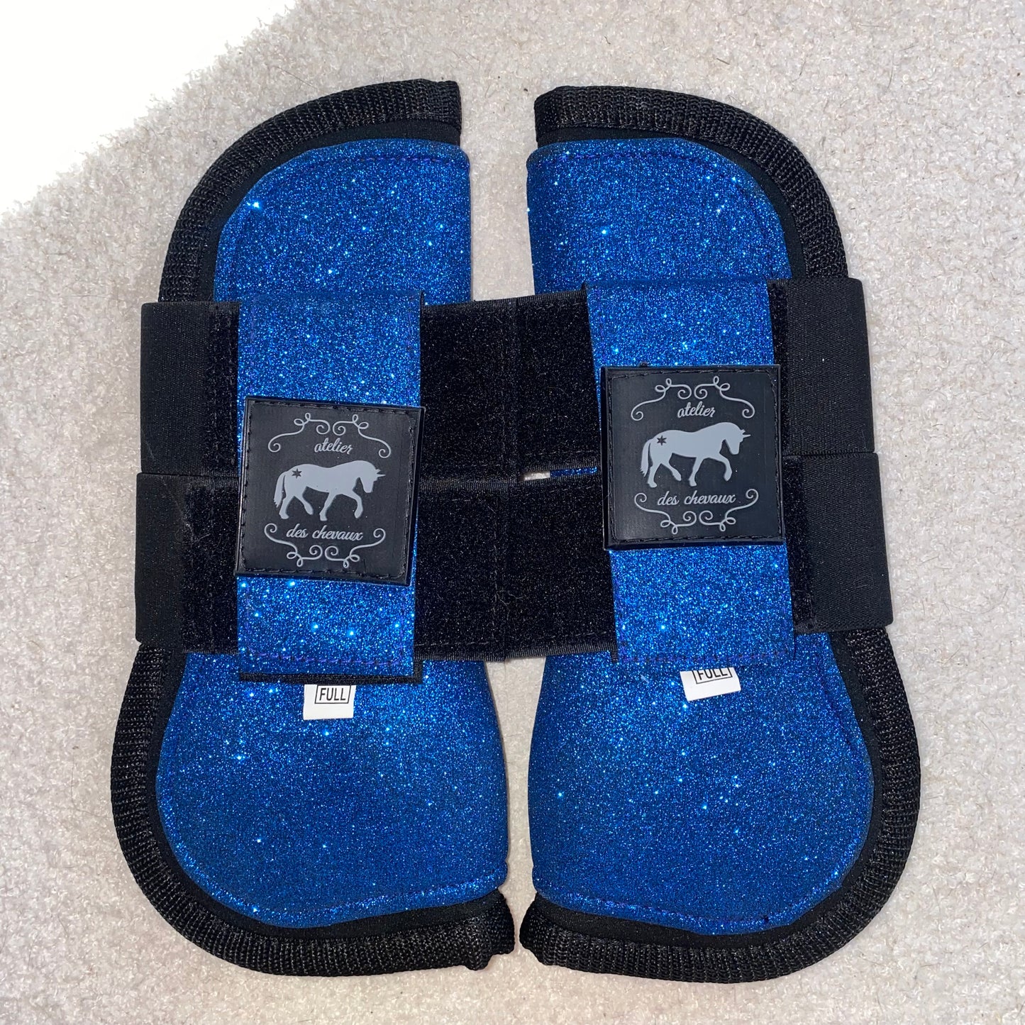 Stinchiere blu elettrico glitter