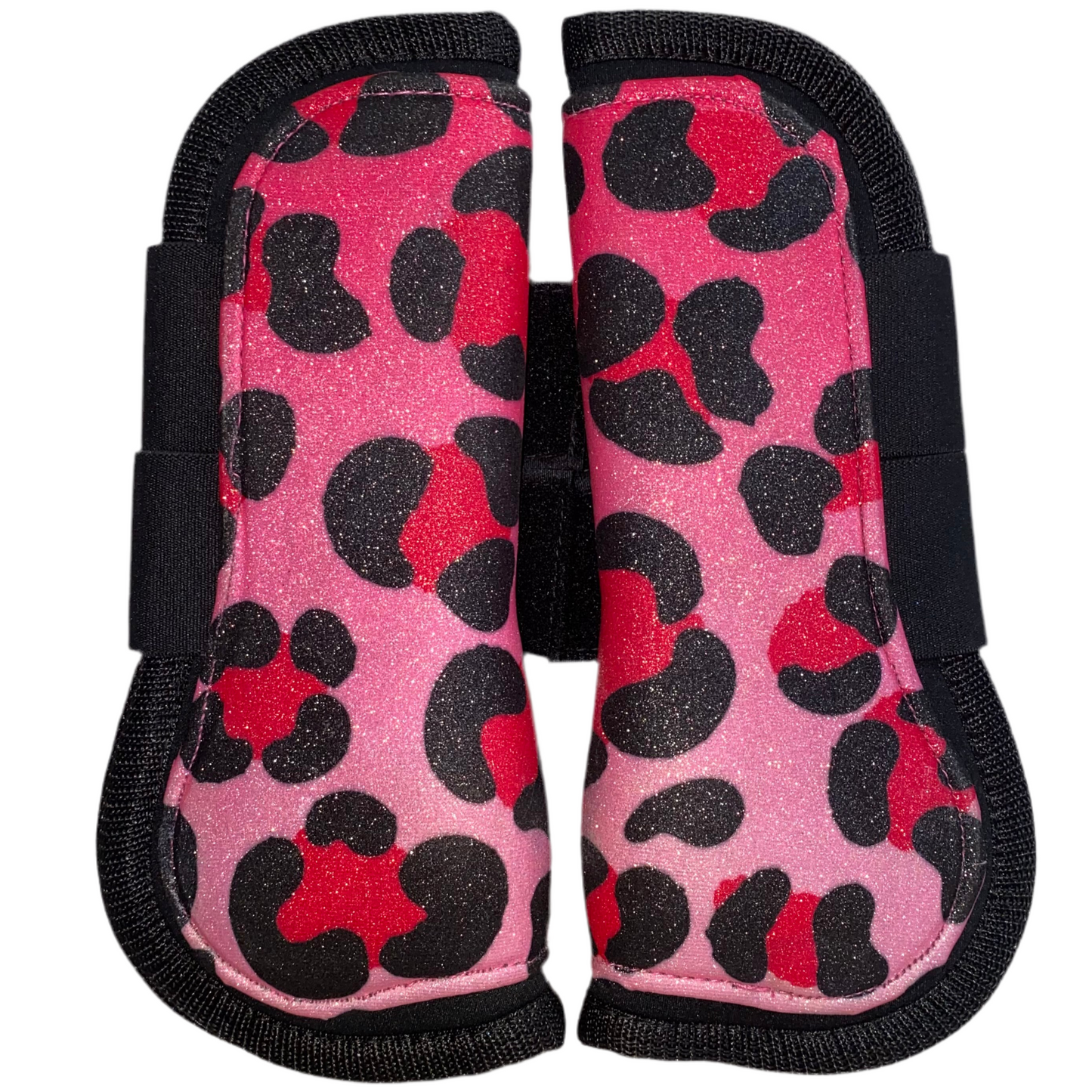 Stinchiere leopardate rosa glitter