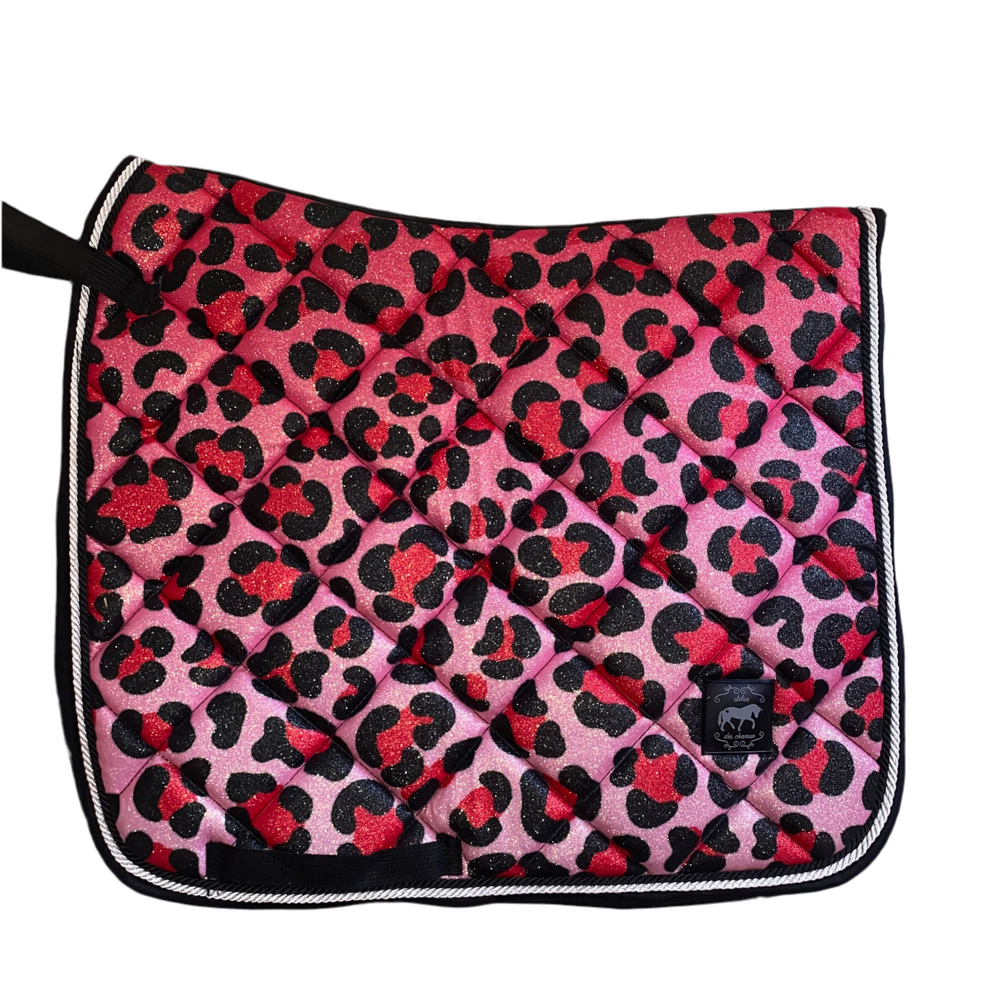 Sottosella da dressage Leopardato rosa