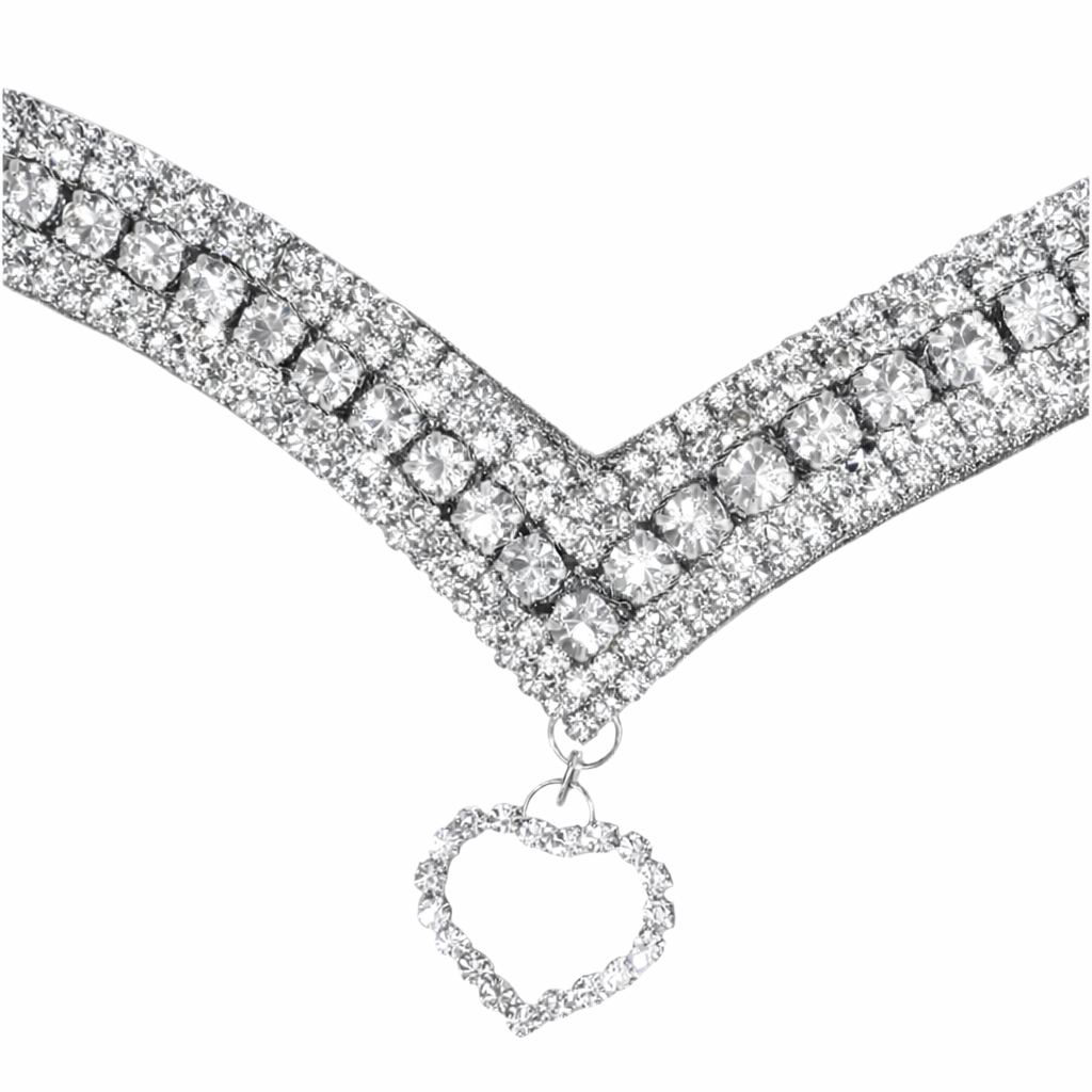 Browband Heart Charm Silver