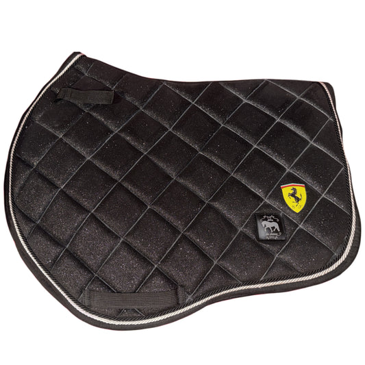 Saddlepad showjumping black glitter