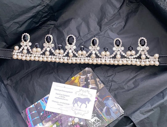 Frontalino corona nero