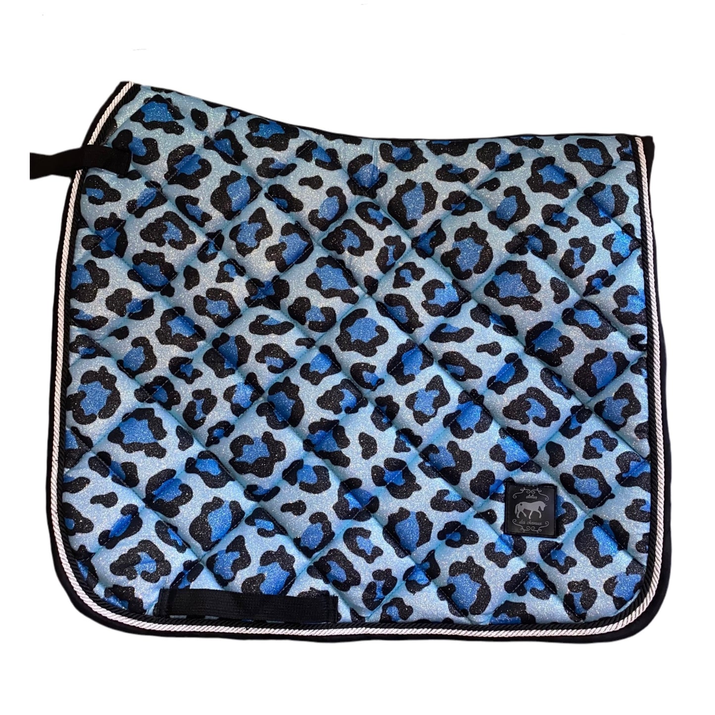 Sottosella da dressage blu Leopardato