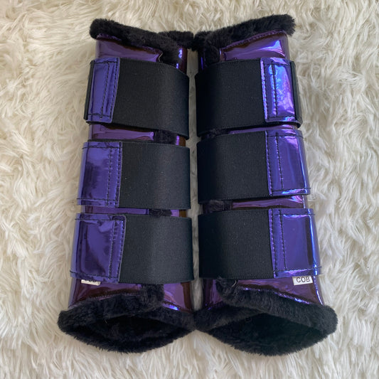 Stinchiere viola metallizzate
