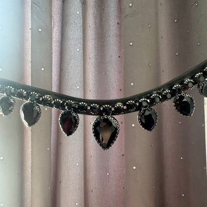 Frontalino a goccia nero