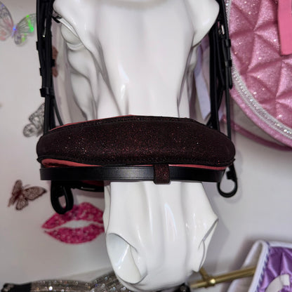 Bridle with glitter brown