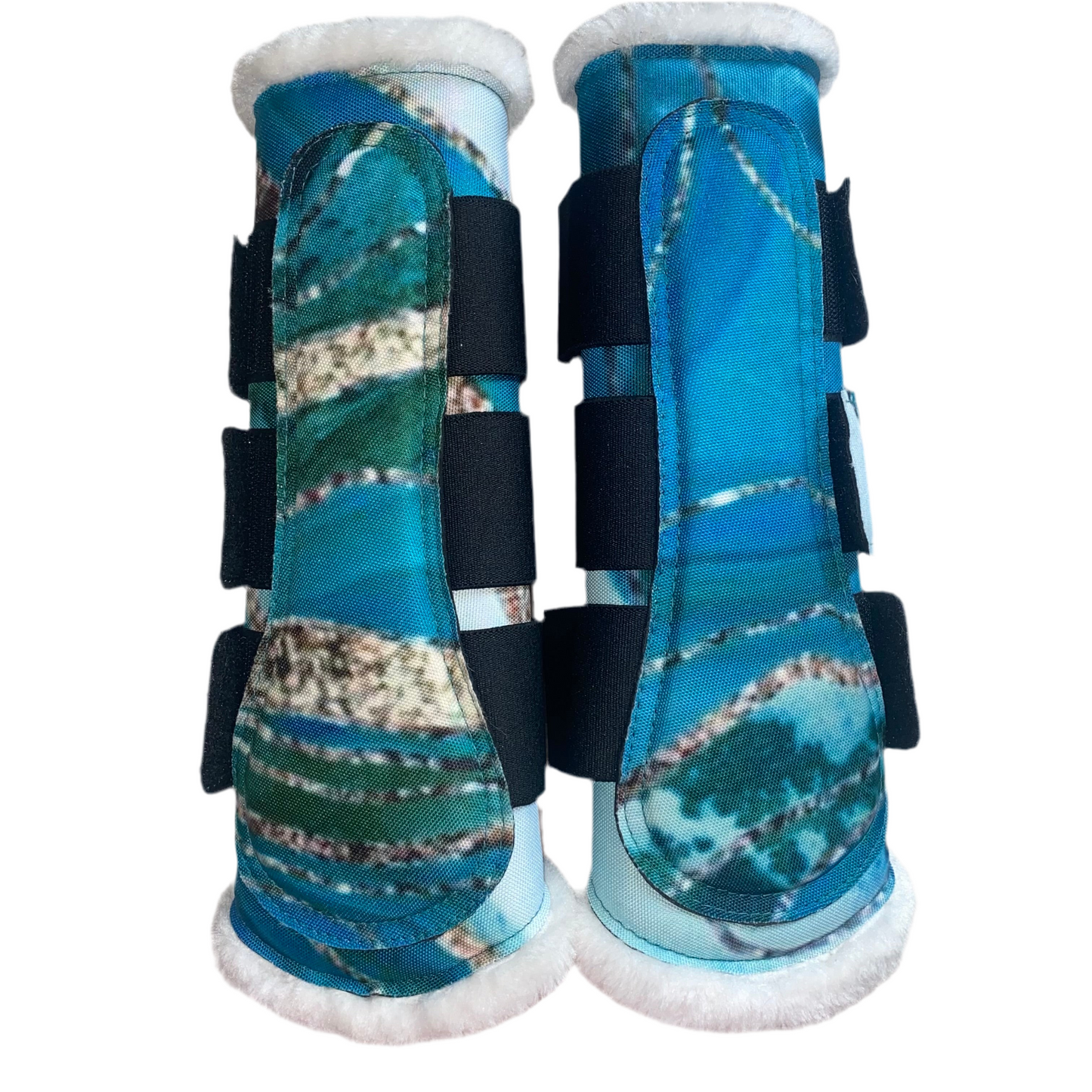 Stinchiere fantasia marmo azzurro/verde