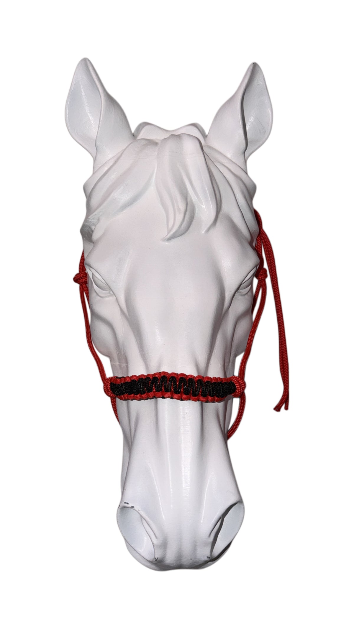 Rope halter red and black