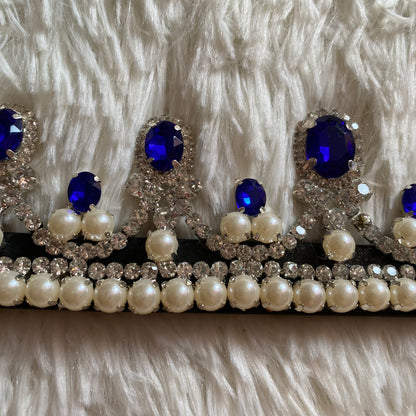 Frontalino corona blu