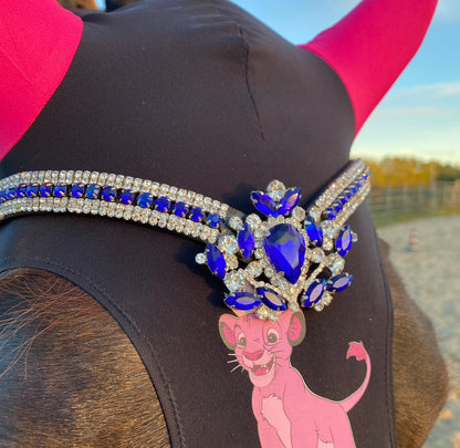 Frontalino diamante blu