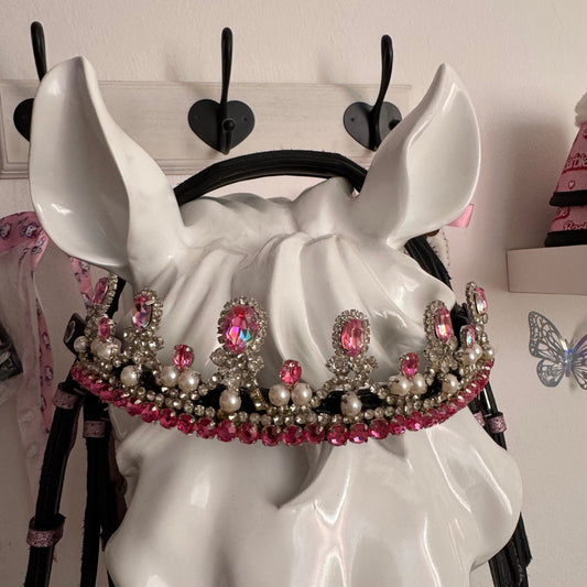 Browband crown fucsia