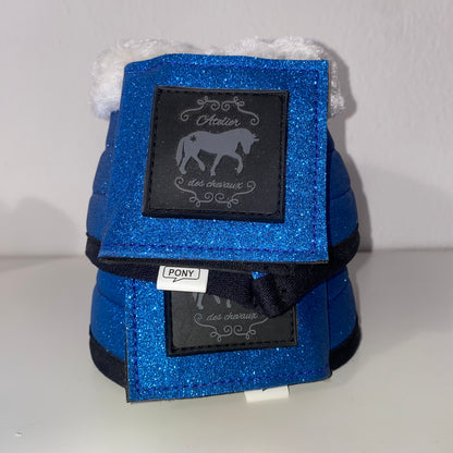 Paraglomi blu elettrico glitter