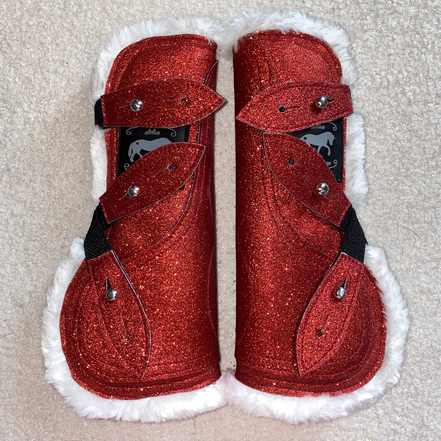 Stinchiere rosse glitter