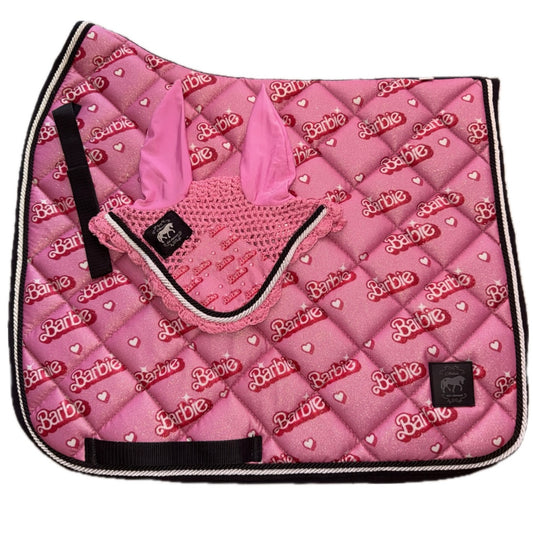 Saddlepad dressage and bonnet glitter