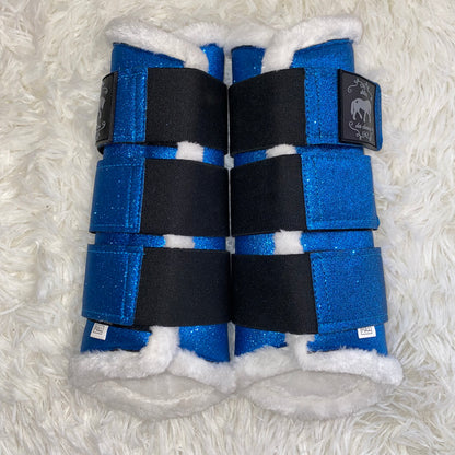 Stinchiere blu elettrico glitter