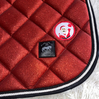 Sottosella da salto rosso natalizio glitter