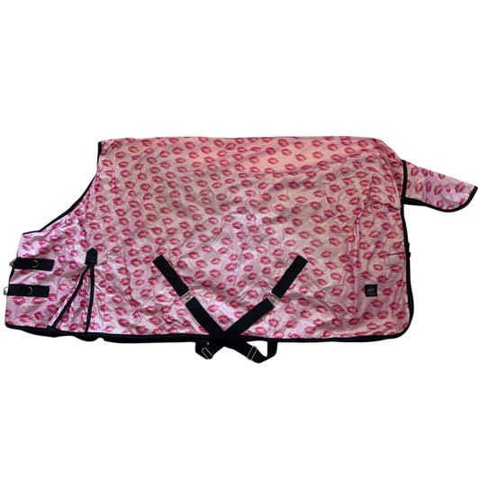 Blanket pink with kiss glitter