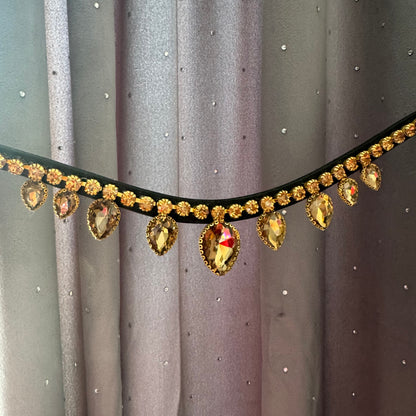 Frontalino a goccia oro