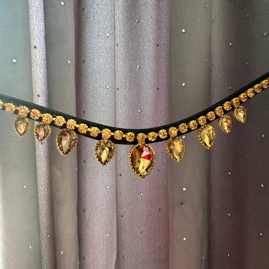 Frontalino a goccia oro