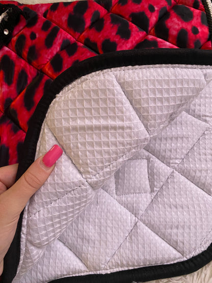 Sottosella e cuffietta fucsia leopardato 🐆🩷