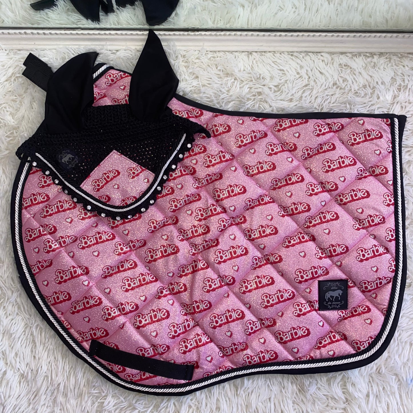 Sottosella e cuffietta da salto Barbie