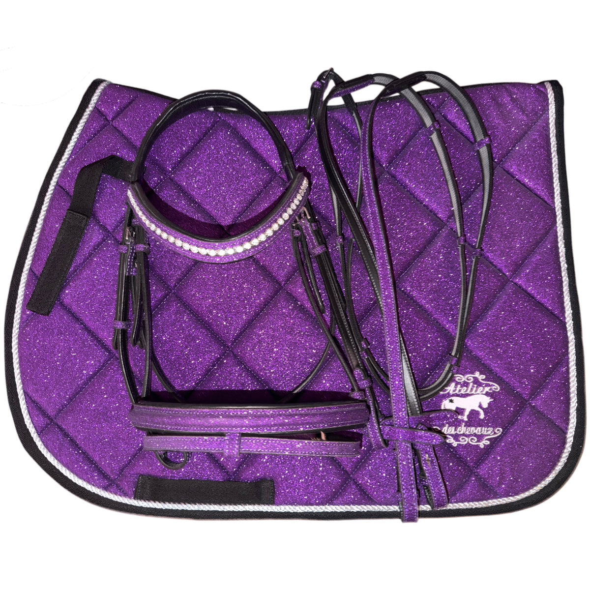 Complete Set Purple Glitter