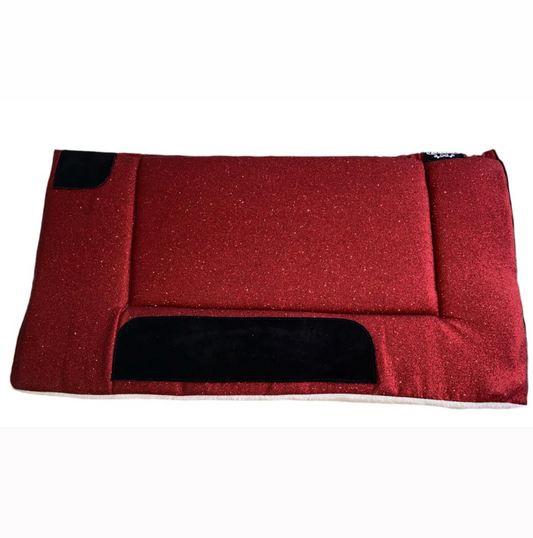 Sottosella Glam Western rosso glitter