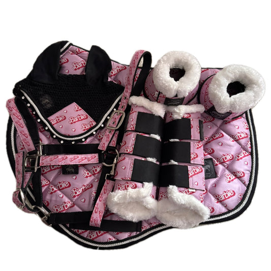 Complete showjumping pink light