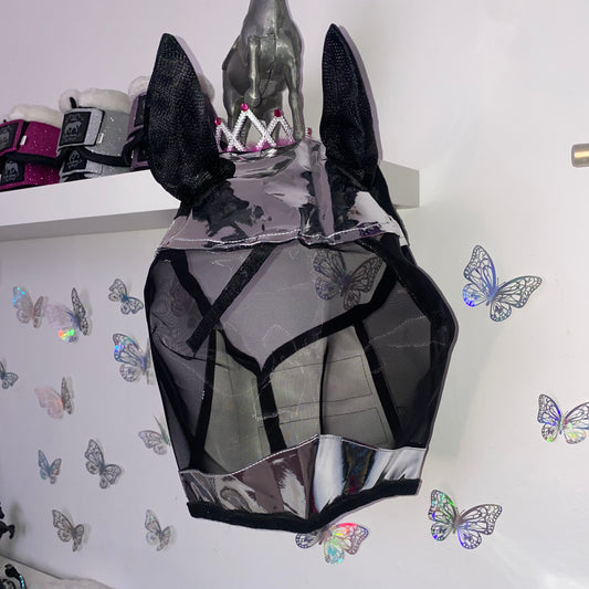 Maschera anti-mosche argento