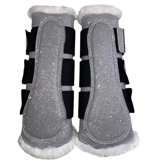 Stinchiere argento glitter