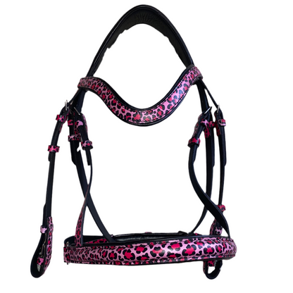 Testiera Leopardata rosa