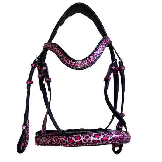 Testiera Leopardata rosa