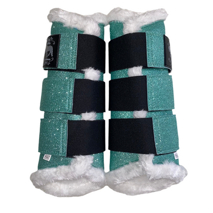 Stinchiere verde acqua glitter