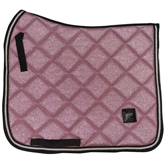 Saddlepad dressage pink glitter