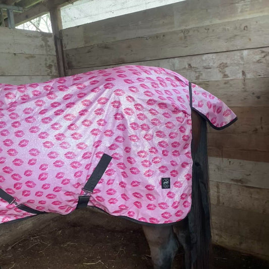 Coperta con baci glitter