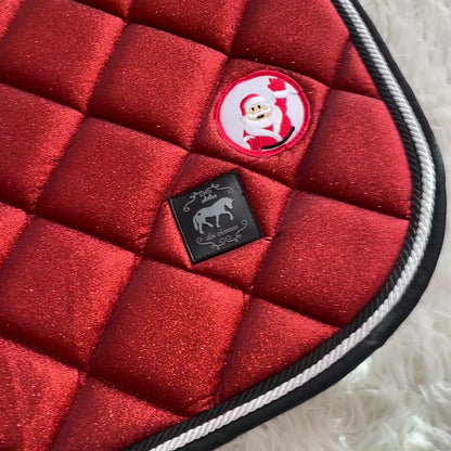 Sottosella da salto rosso natalizio glitter